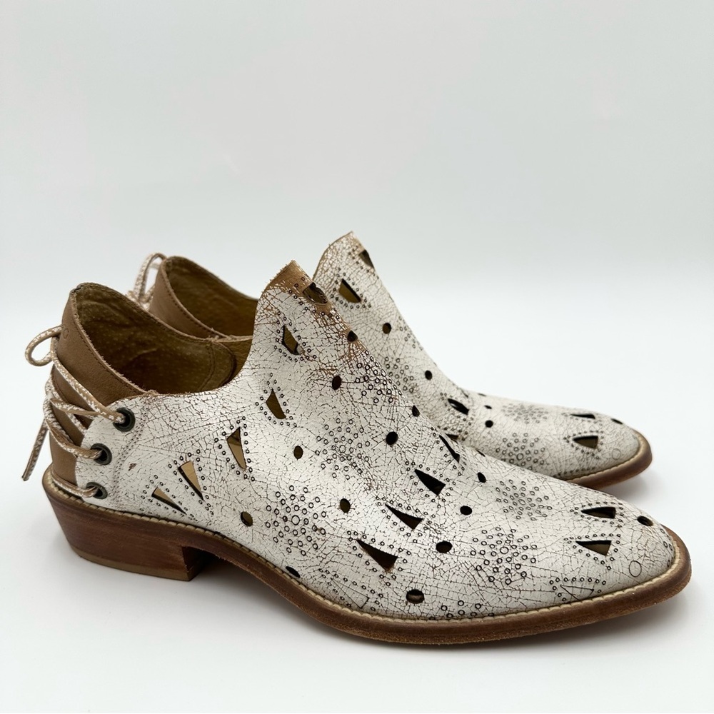 Anthropologie Musse & Cloud Coolise Western Bohemian Cutout Ankle Booties